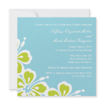 Hibiscus Delight Shower/Rehearsal Dinner Invite invitations