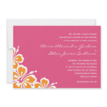 Hibiscus Delight Wedding Invitation - Azalea -