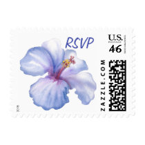 Hibiscus Dreams Wedding RSVP postage