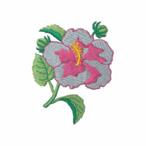 Hibiscus embroidered shirts