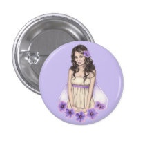 Hibiscus Fairy Button buttons