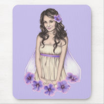 Hibiscus Fairy Mousepad mousepads