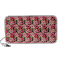 hibiscus floral pattern Speakers doodle