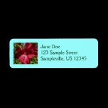 Hibiscus Flower and Blue Sky Return Address Label