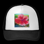Hibiscus Flower Art hats