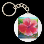Hibiscus Flower Art keychains