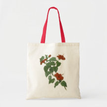 Hibiscus Flower Botanical Drawing Tote Bag