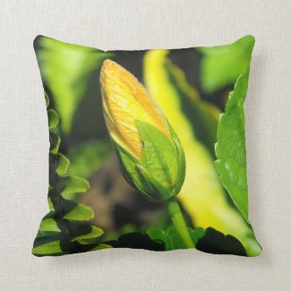 Hibiscus Flower Bud Pillow