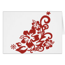Hibiscus Flower Greeting Card