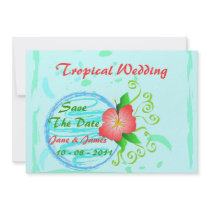 Hibiscus flower - Card Invites