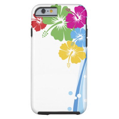 Hibiscus Flower Fashion Fine Floral Tough iPhone 6 Case