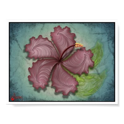 Hibiscus Flower Print by RavenManiac1313