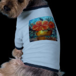 Hibiscus Flower Pot Art pet clothing
