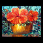 Hibiscus Flower Pot Art invitations