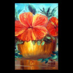 Hibiscus Flower Pot Art stationery