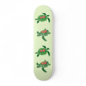 Hibiscus flower sea turtle skateboard
