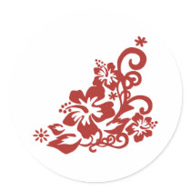 Hibiscus Flower stickers