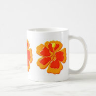 hibiscus flowers coffee mug