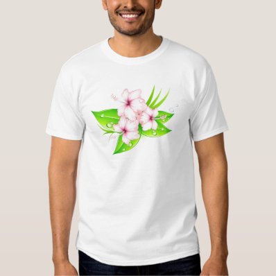 hibiscus flowers t-shirt