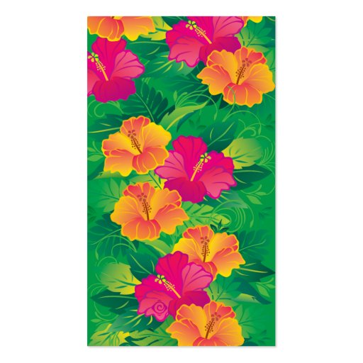 hibiscus garden business cards (front side)
