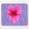 Hibiscus Heart mousepads