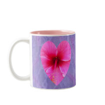 Hibiscus Heart mugs by SeaAngel Hibiscus Heart mugs