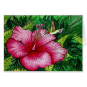 Hibiscus Hummingbird Card by Floral_Dreamsnet Hibiscus Hummingbird Card
