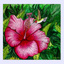 Hibiscus Hummingbird Drucken poster