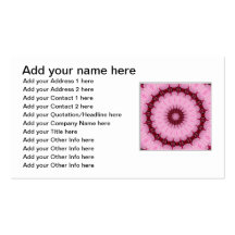 "Hibiscus Kaleidoscope #34" Business Card Template