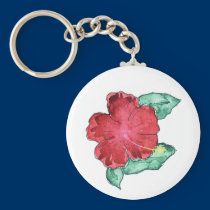 Hibiscus Keychain keychains