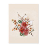 Hibiscus &amp; Lily Post Card