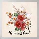 Hibiscus & Lily posters