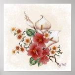 Hibiscus & Lily posters