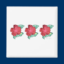 Hibiscus Magnet magnets