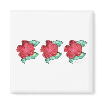 Hibiscus Magnet by ginyhogan Hibiscus Magnet