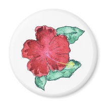 Hibiscus Magnet by ginyhogan Hibiscus Magnet