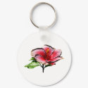 Hibiscus Night Fire keychains