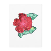 Hibiscus Postcard by ginyhogan Hibiscus Postcard