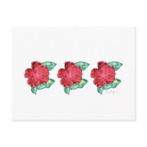 Hibiscus Postcard by ginyhogan Hibiscus Postcard