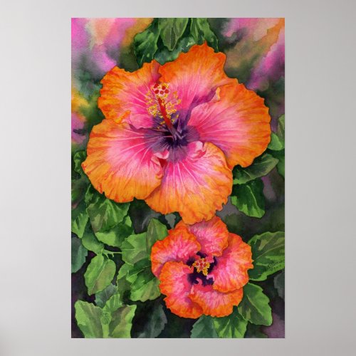 Hibiscus Poster Print print