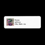Hibiscus Return Address Labels labels