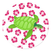 hibiscus-Sea turtle Customize it stickers
