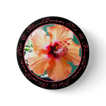Hibiscus Sensation Button by Floral_Dreamsnet Hibiscus Sensation Button