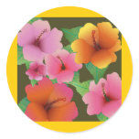 hibiscus_sq600 round stickers