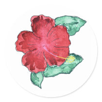 Hibiscus Sticker by ginyhogan Hibiscus Sticker