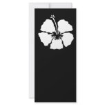 Hibiscus style aloha flower full color rack card