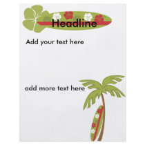 Hibiscus Surfboard flyers