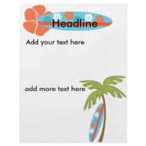 Hibiscus Surfboard flyers