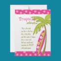 Hibiscus Surfboard invitations