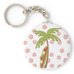Hibiscus Surfboard Keychains